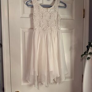 Speechless Ivory Lace Kids Dress